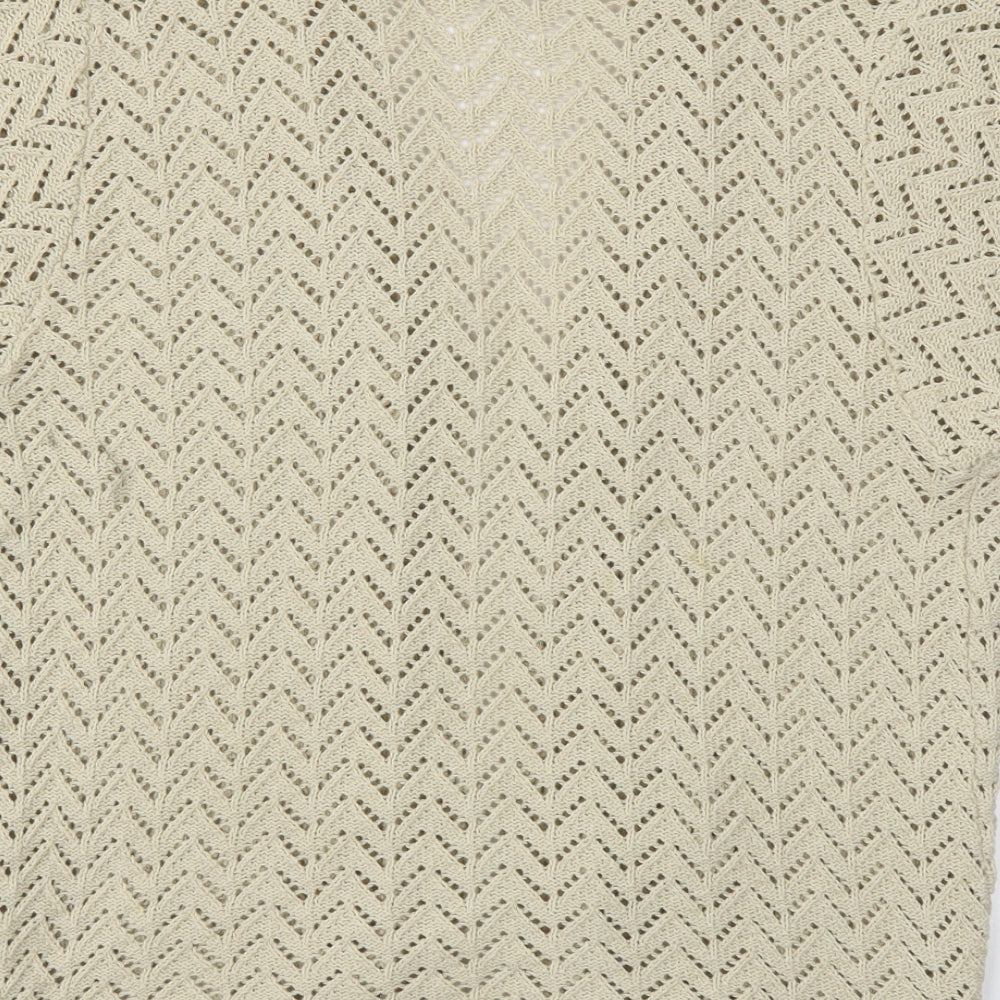 Remel London Womens Beige Cardigan Jumper Size L