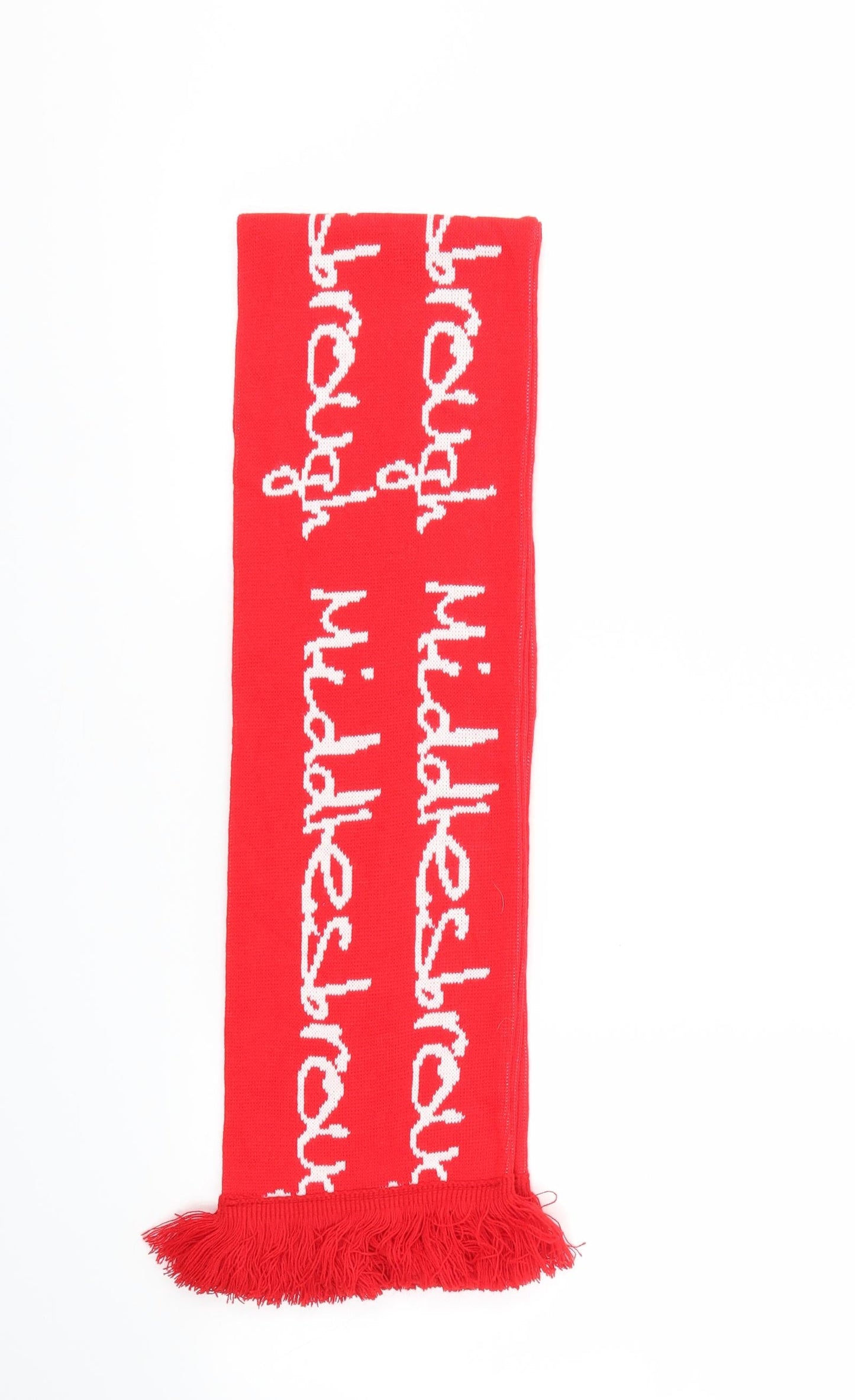 Preworn Boys Red Argyle/Diamond Scarf Size Regular
