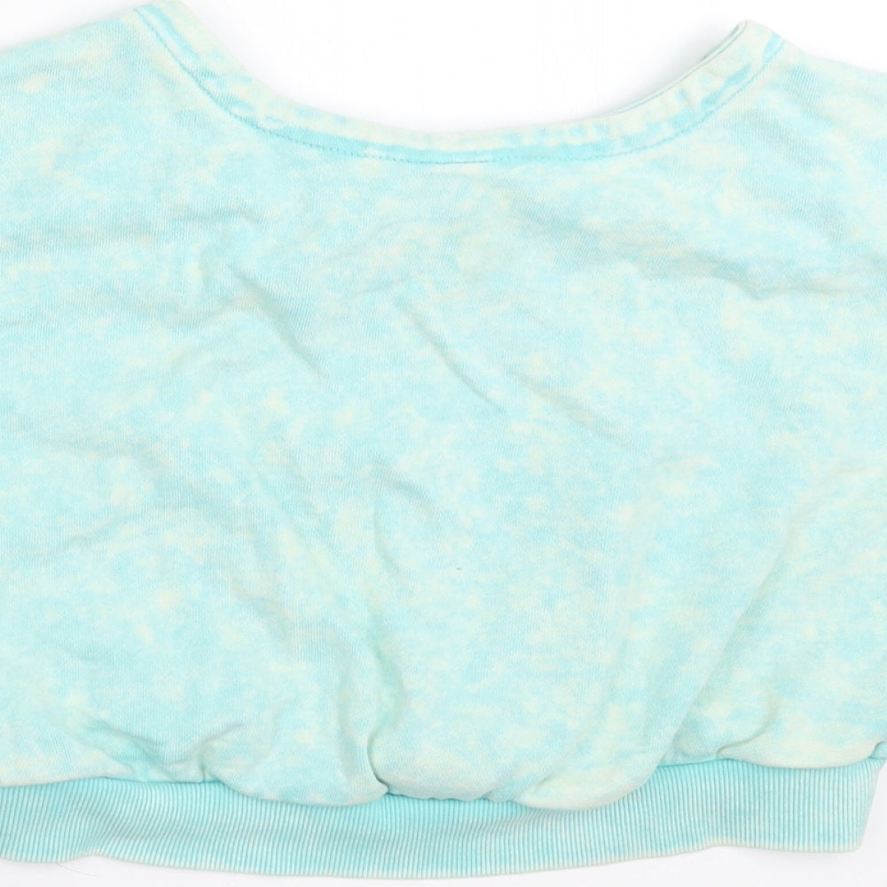 Disney Girls Green Pullover Sweatshirt Size 7-8 Years - call me on my shell