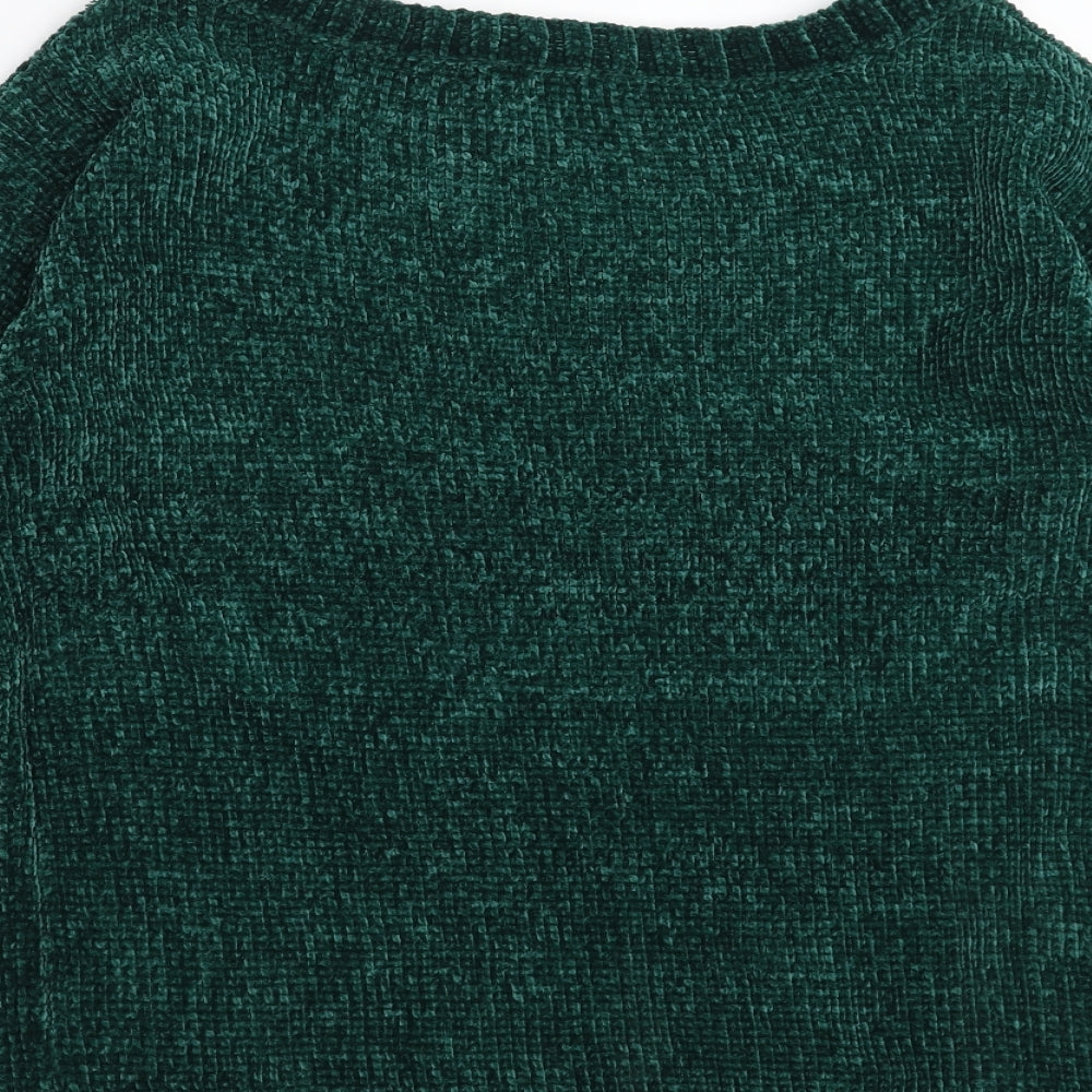 Tru Collection Womens Green Pullover Jumper Size S