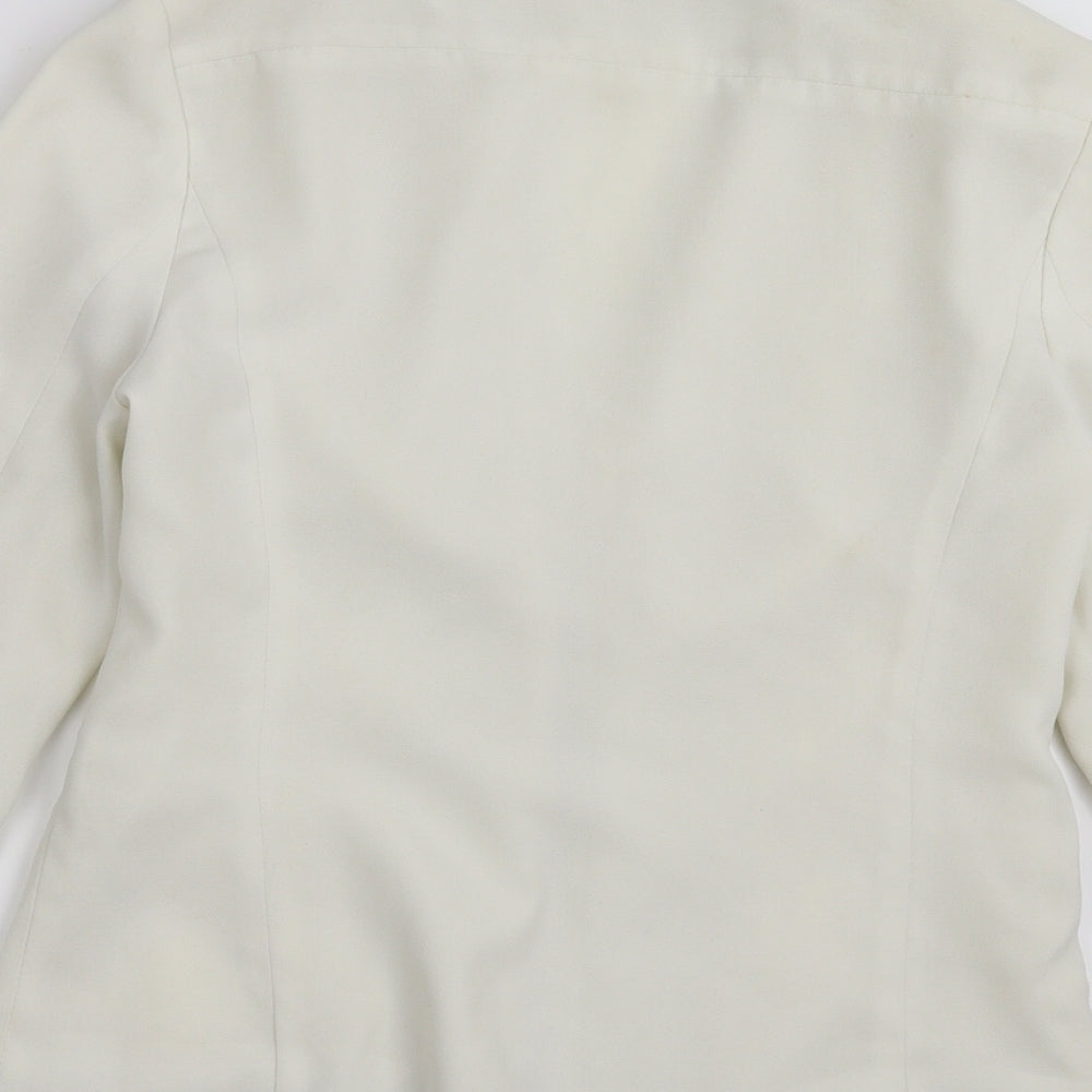 Primark Womens Ivory Jacket Blazer Size 10 - Off White