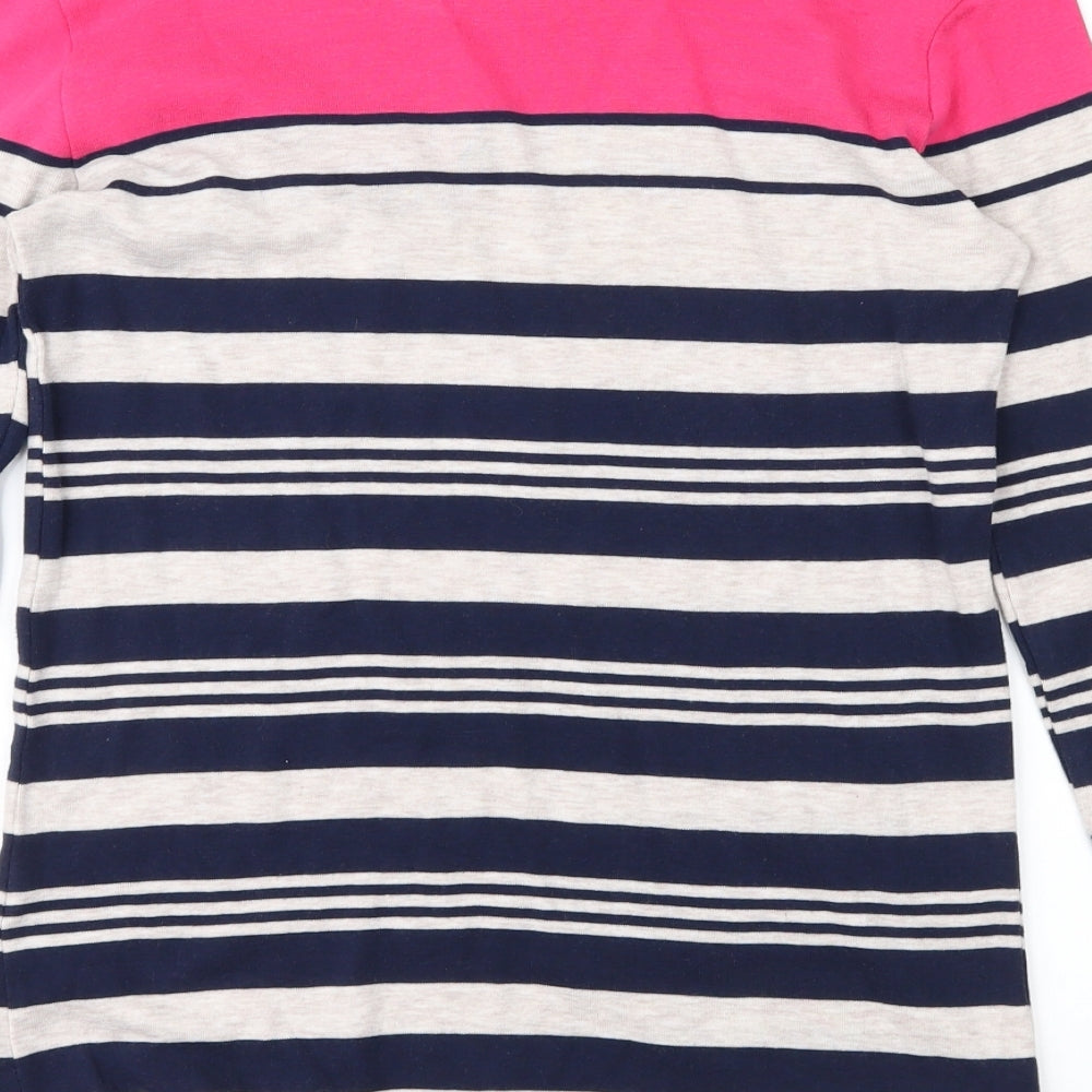 LCW Womens Blue Striped Pullover Jumper Size M