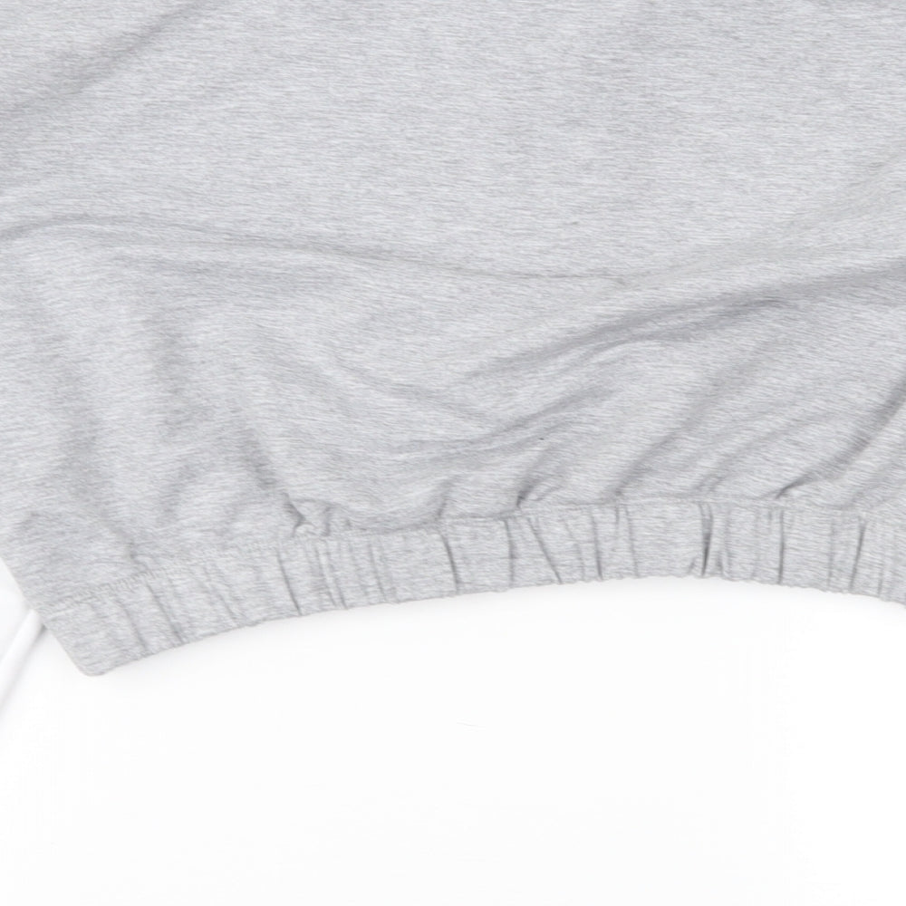 PORTABELLO Womens Grey Pullover Sweatshirt Size L