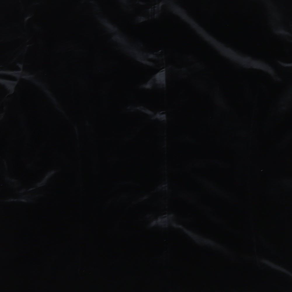 Elli White Womens Black Velour Jacket Size M