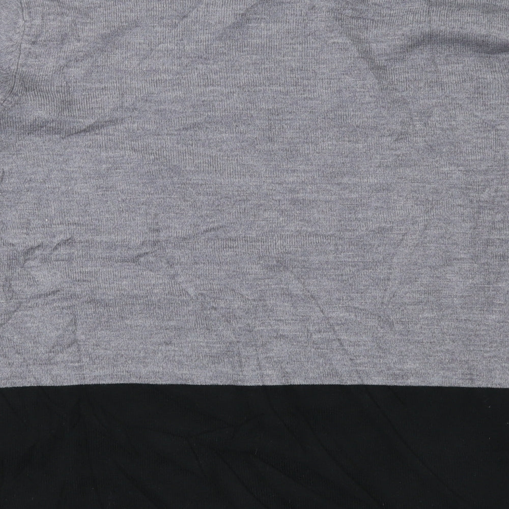 Meri-Esca Womens Grey Floral Pullover Jumper Size 16