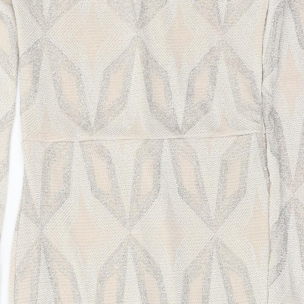 River Island Womens Beige A-Line Size 12