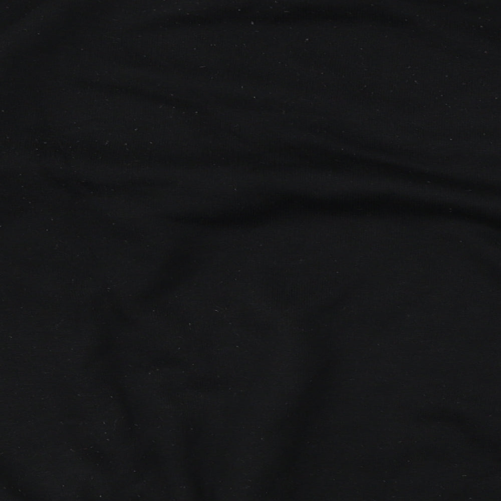 big fun Womens Black Henley Jumper One Size