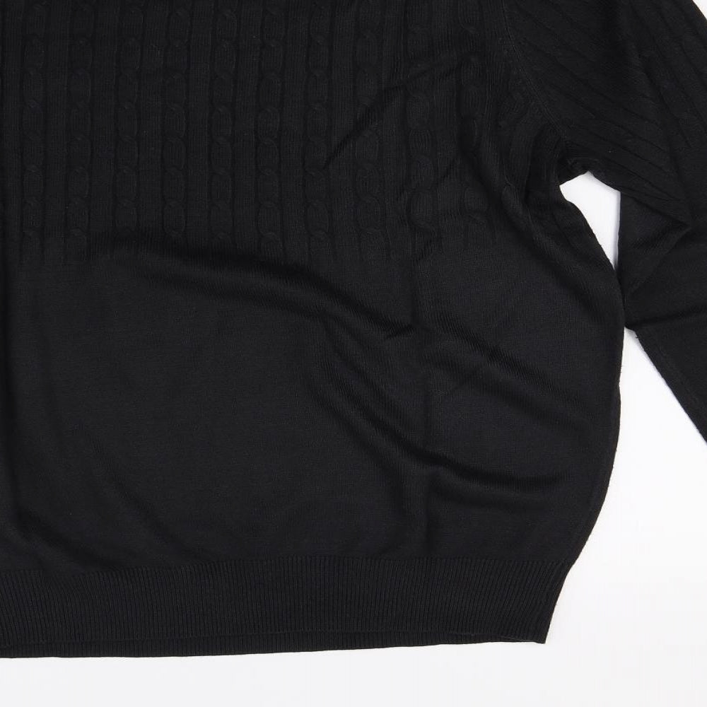 Atlantic Bay Mens Grey Knit Pullover Jumper Size L