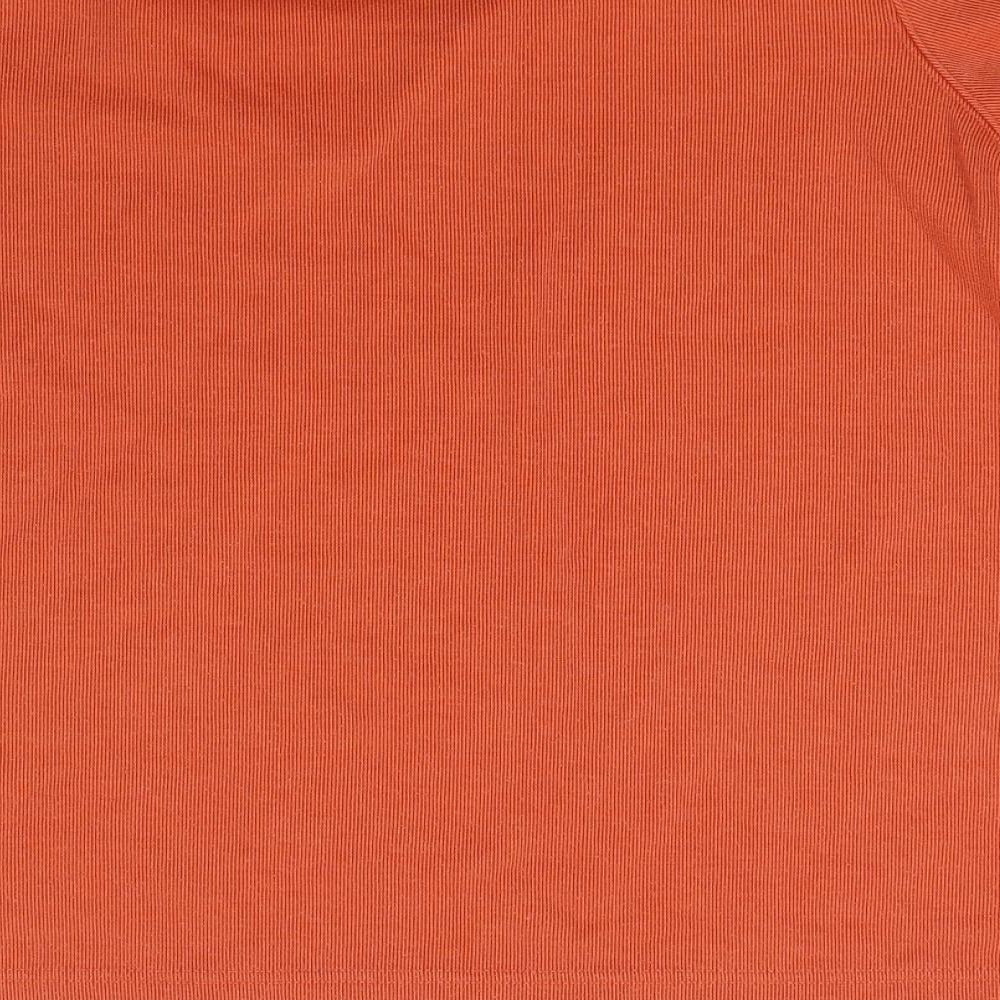 Bonmarché Womens Orange Knit Pullover Jumper Size L
