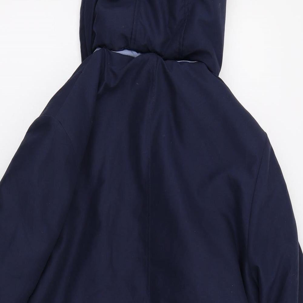 EDITIONS Womens Blue Overcoat Coat Size 12