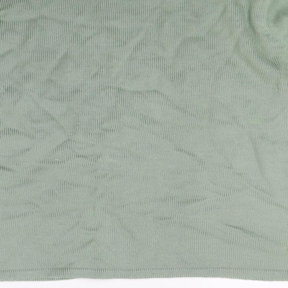 Klassique Womens Green Floral Knit Pullover Jumper Size L