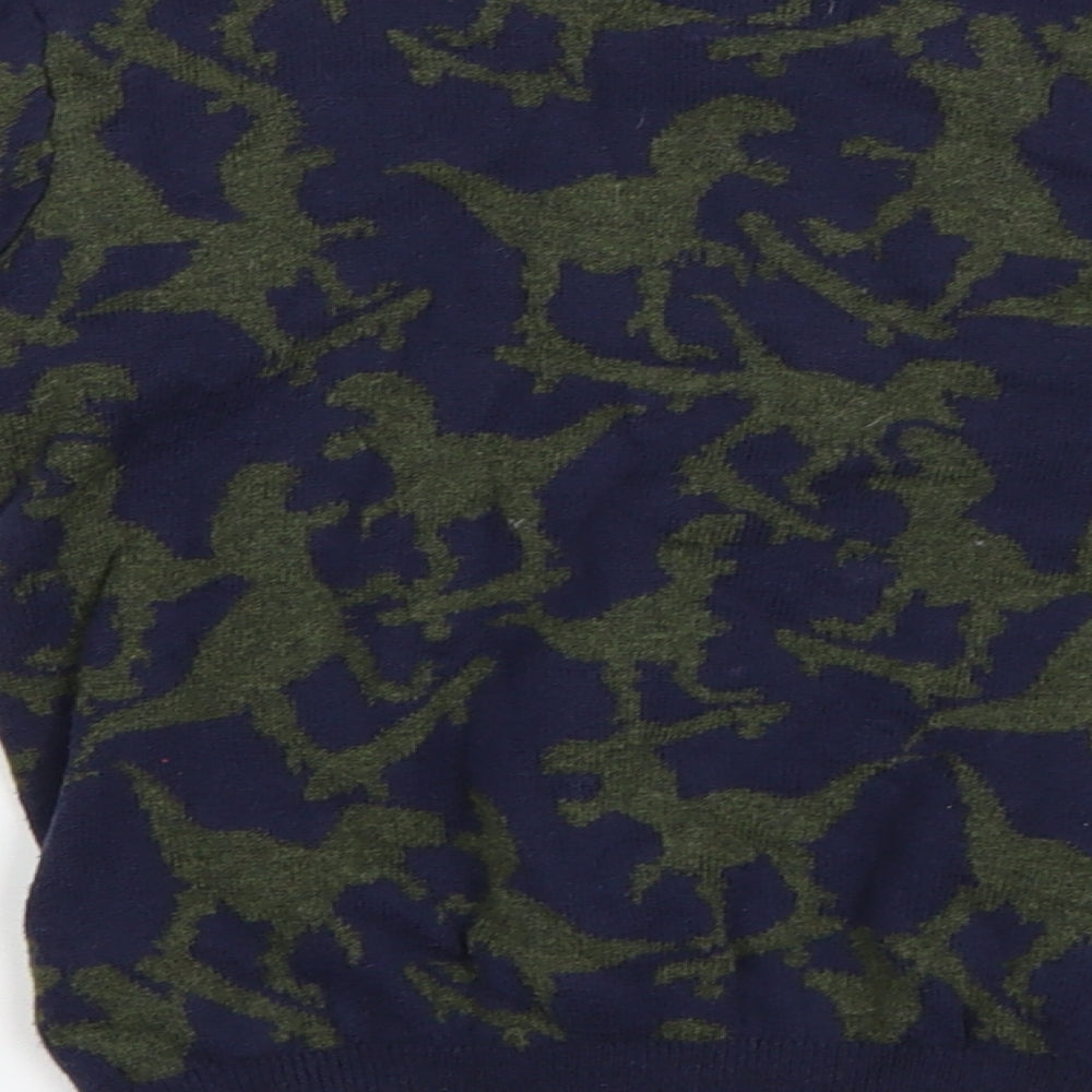 F&F Boys Blue Camouflage Pullover Jumper