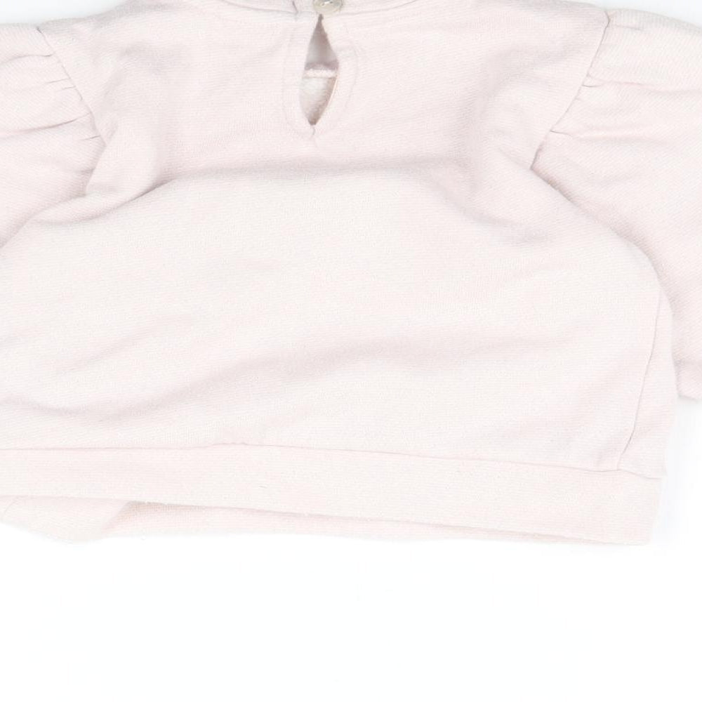 NEXT Girls Pink Pullover Jumper Size 2 Years