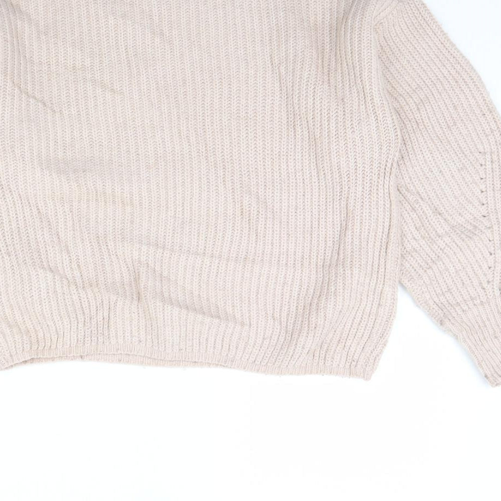 New Look Womens Pink Pullover Jumper Size S