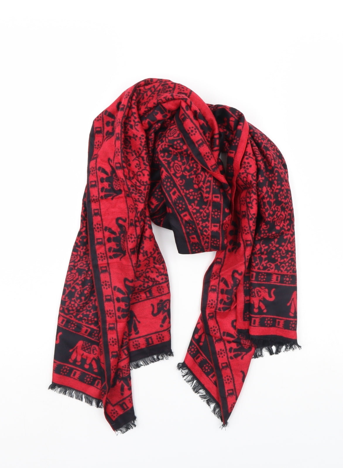 Preworn Womens Red Scarf