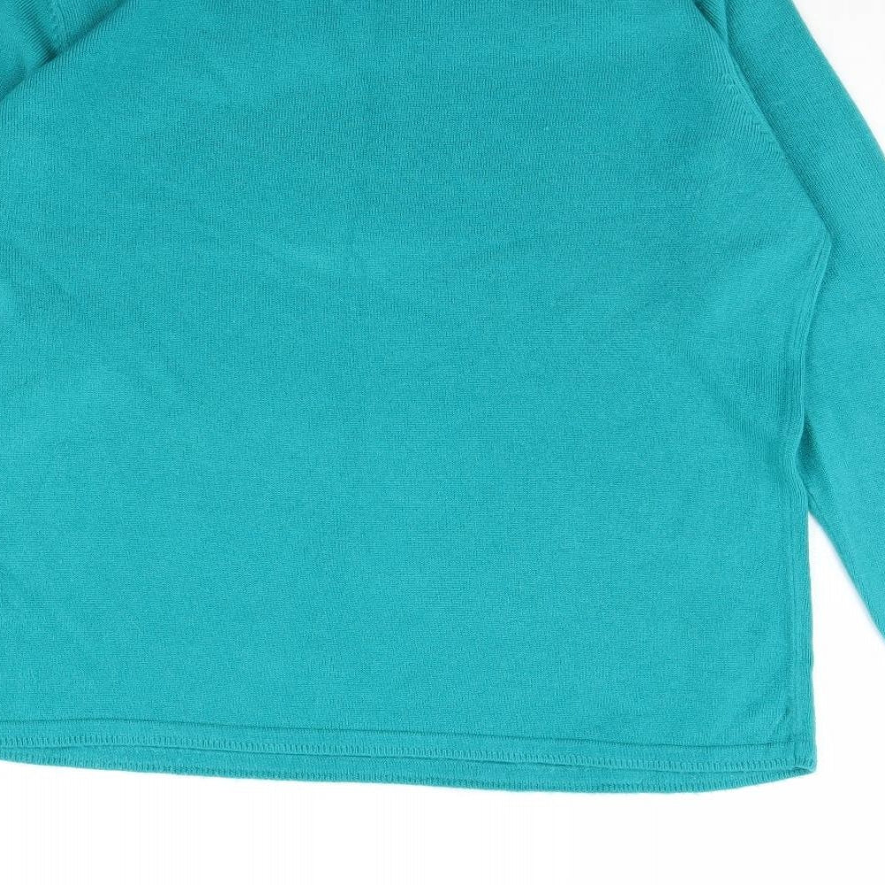 Bonmarché Womens Green Pullover Jumper Size S