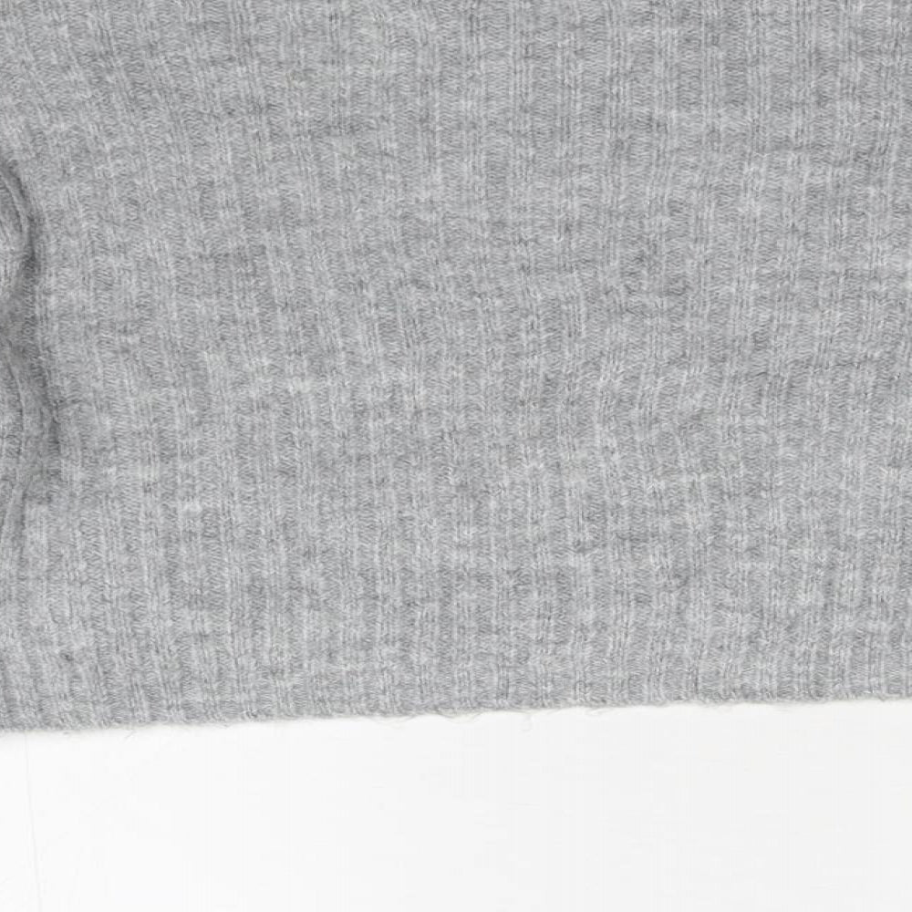 915 Girls Grey Knit Pullover Jumper Size 9 Years