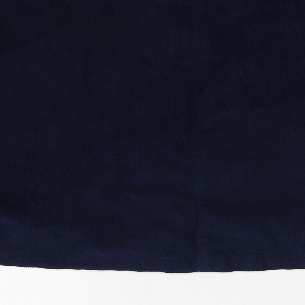 Cooperative Womens Blue Corduroy Mini Skirt Size S