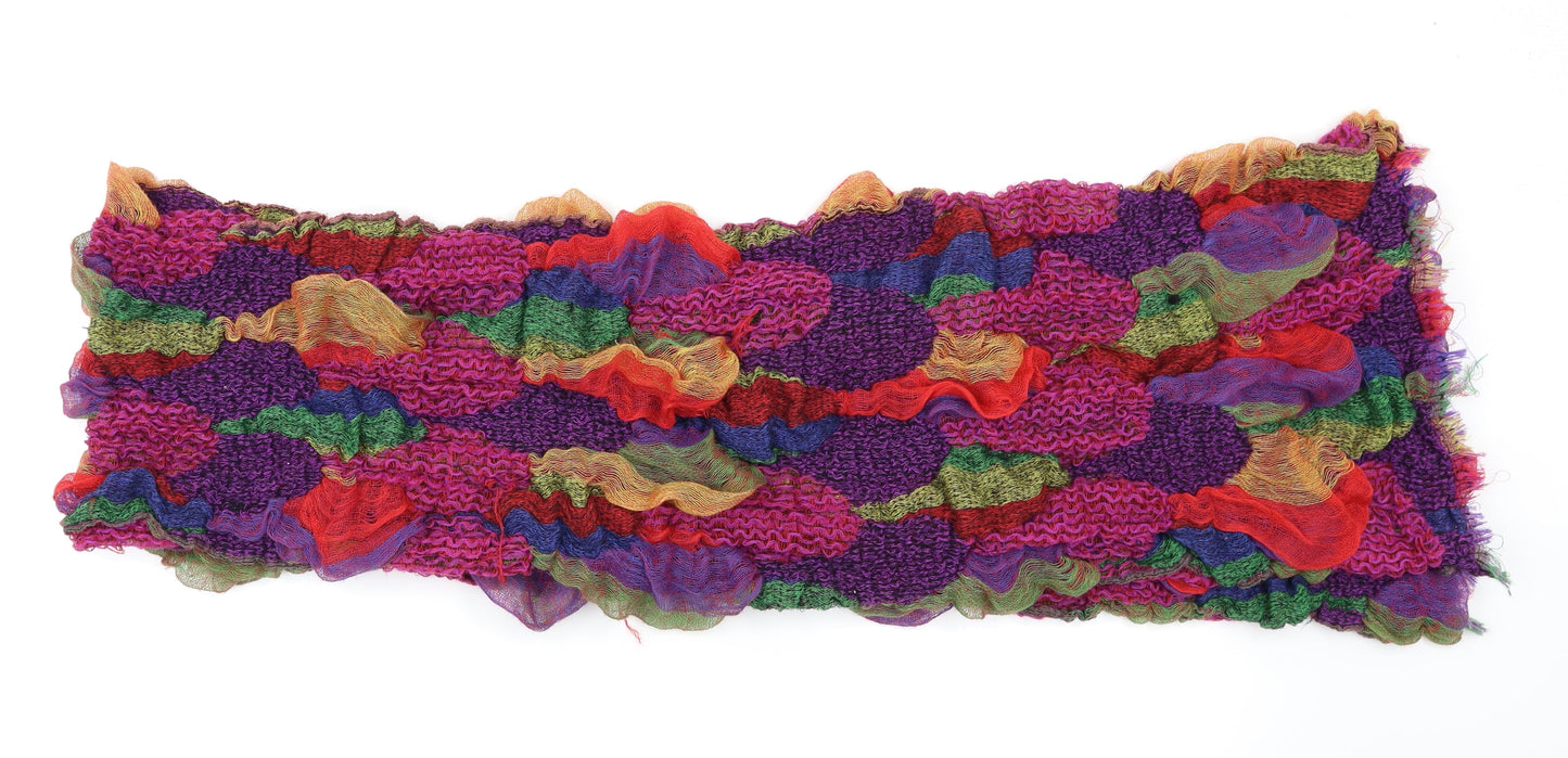 Preworn Womens Multicoloured Striped Scarf