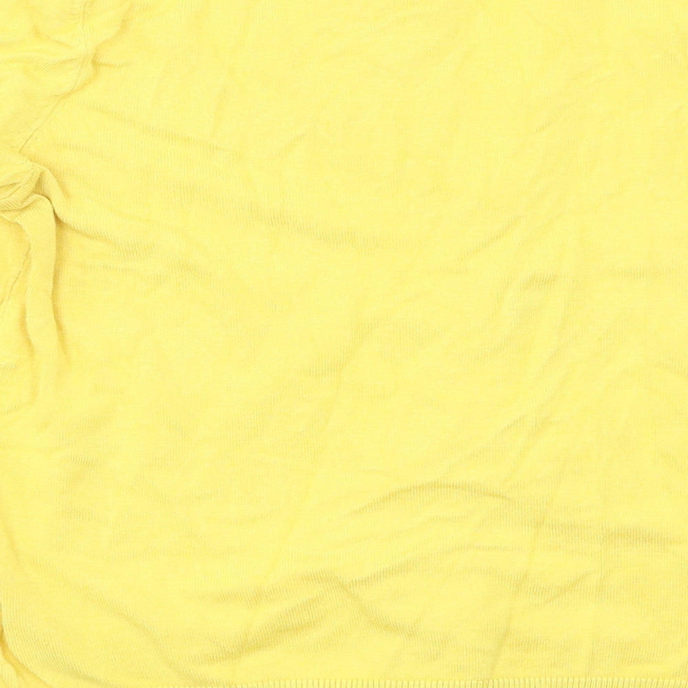 Ellen Tracy Womens Yellow Cardigan Jumper Size M