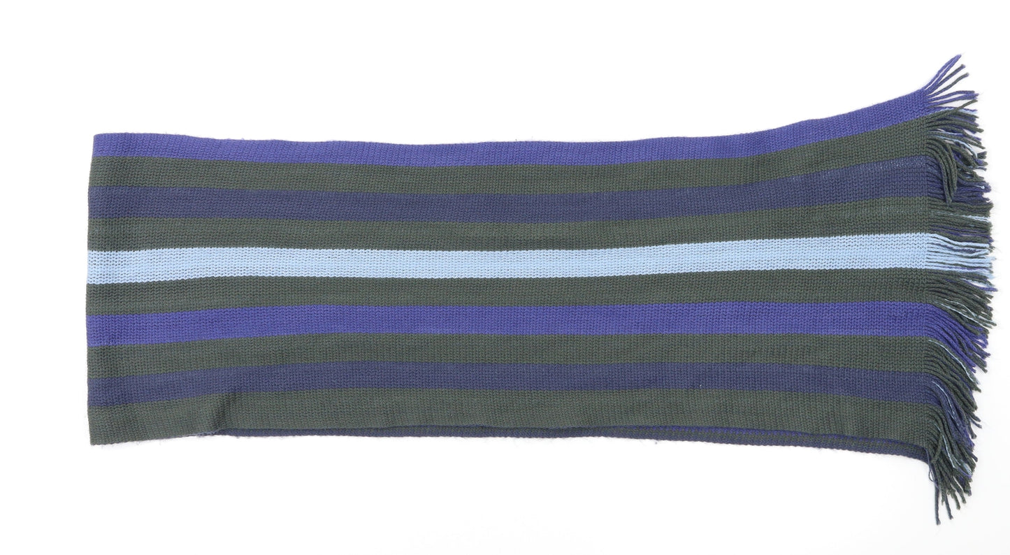 Preworn Mens Multicoloured Striped Scarf Size Regular