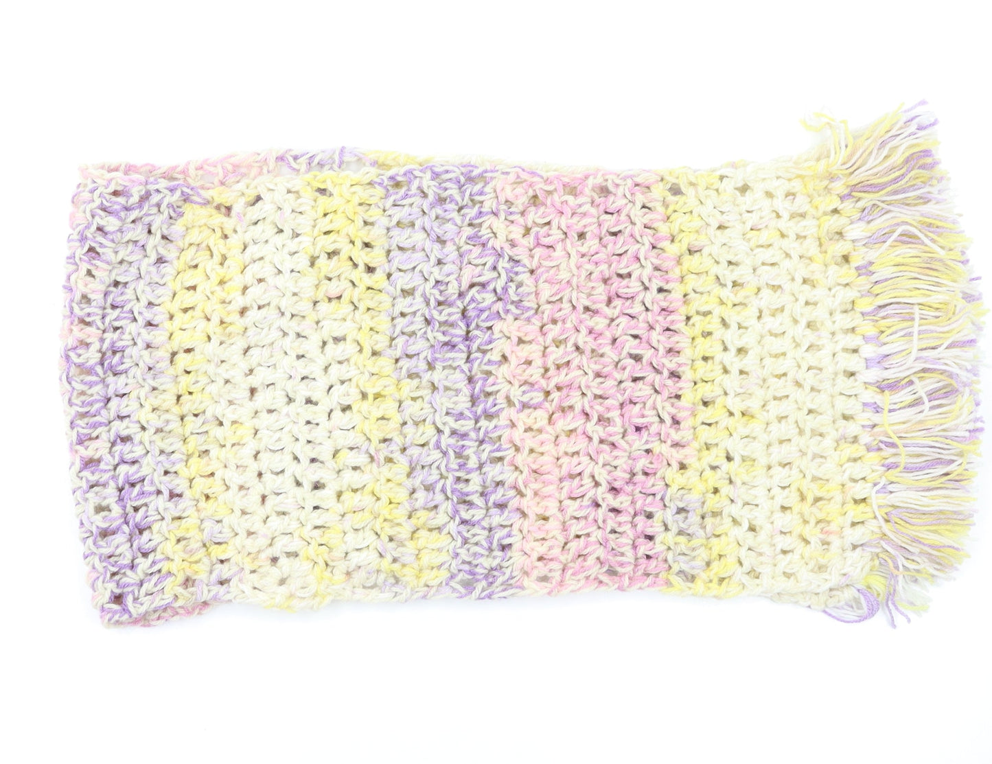 Preworn Girls Multicoloured Striped Scarf Scarves & Wraps Size Regular