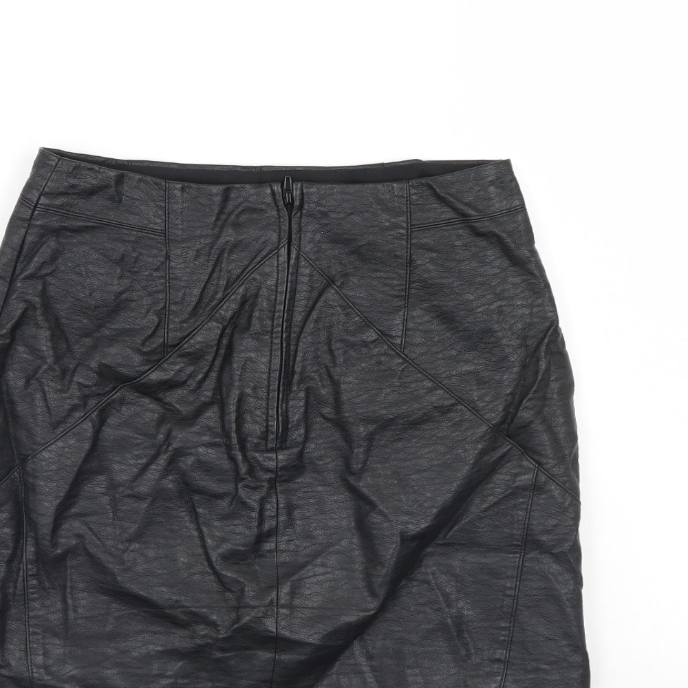 Divided Womens Black A-Line Skirt Size 8
