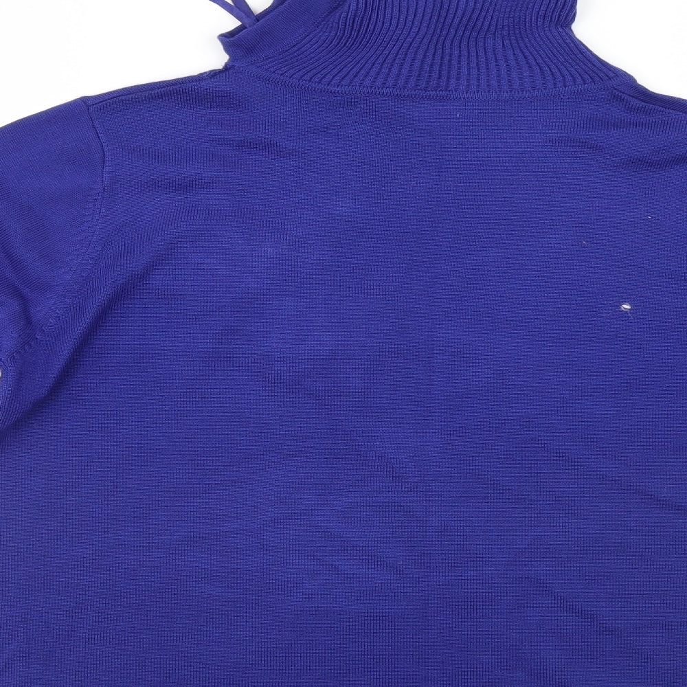Eternal Womens Blue Pullover Jumper Size M