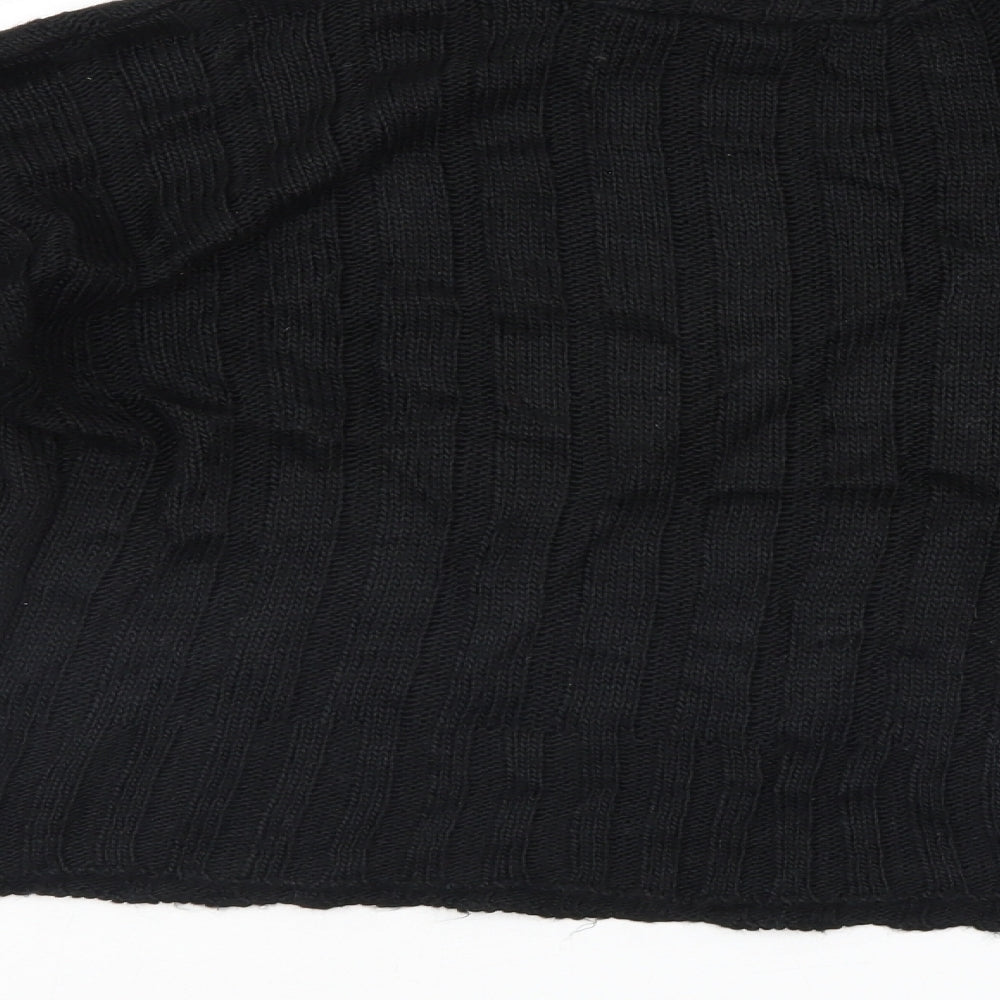 Misspap Womens Black Pullover Jumper Size M