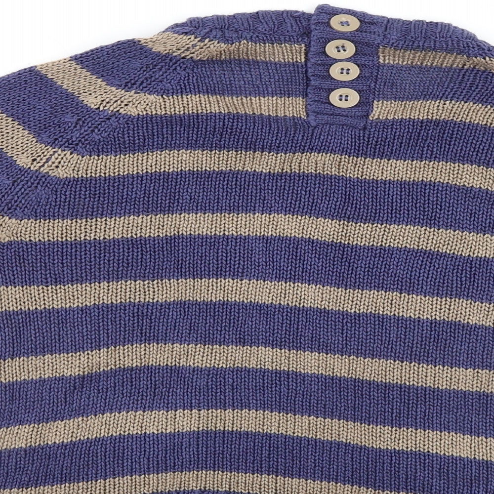Preworn Womens Multicoloured Striped Pullover Jumper Size 10