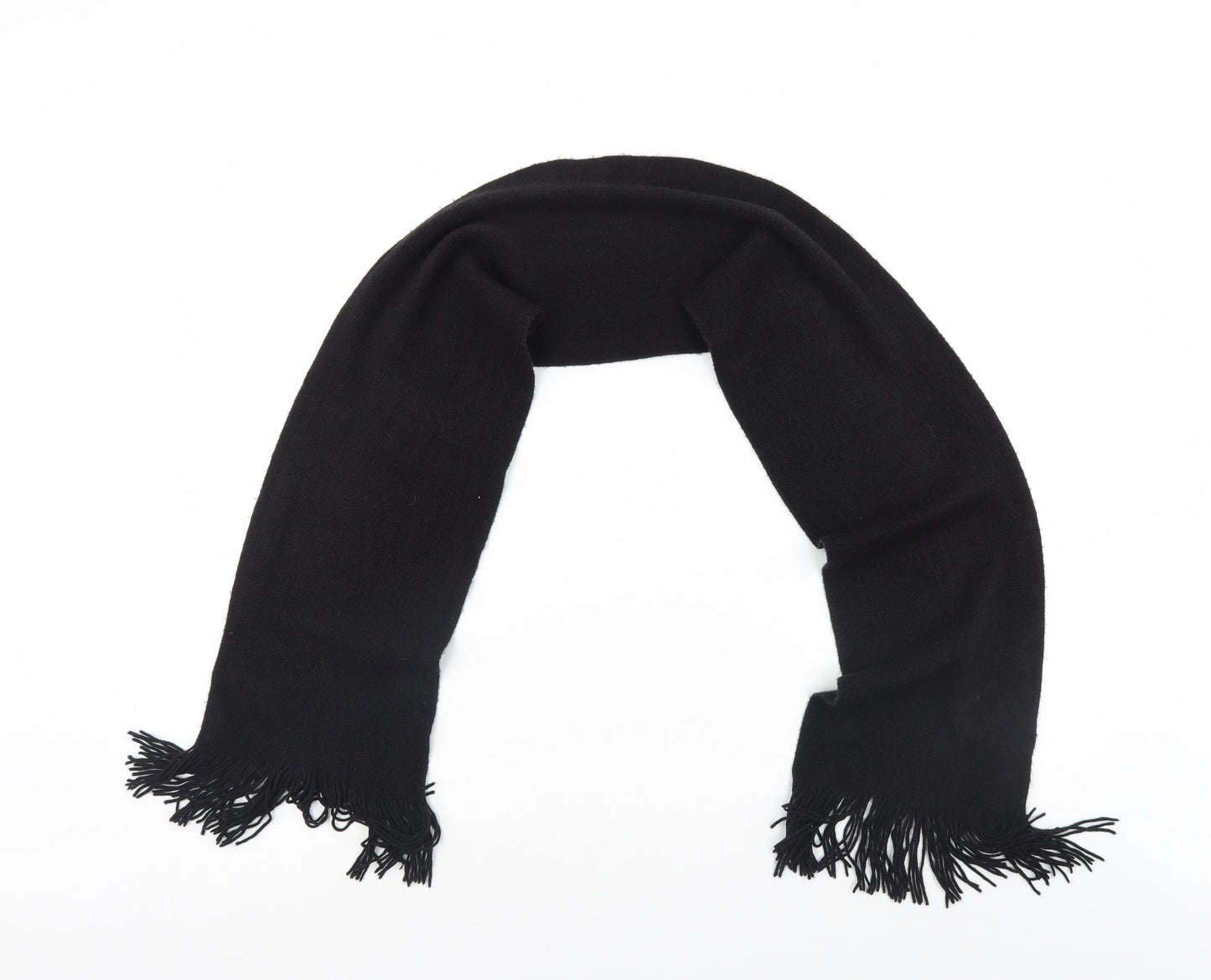 Preworn Black Scarf One Size