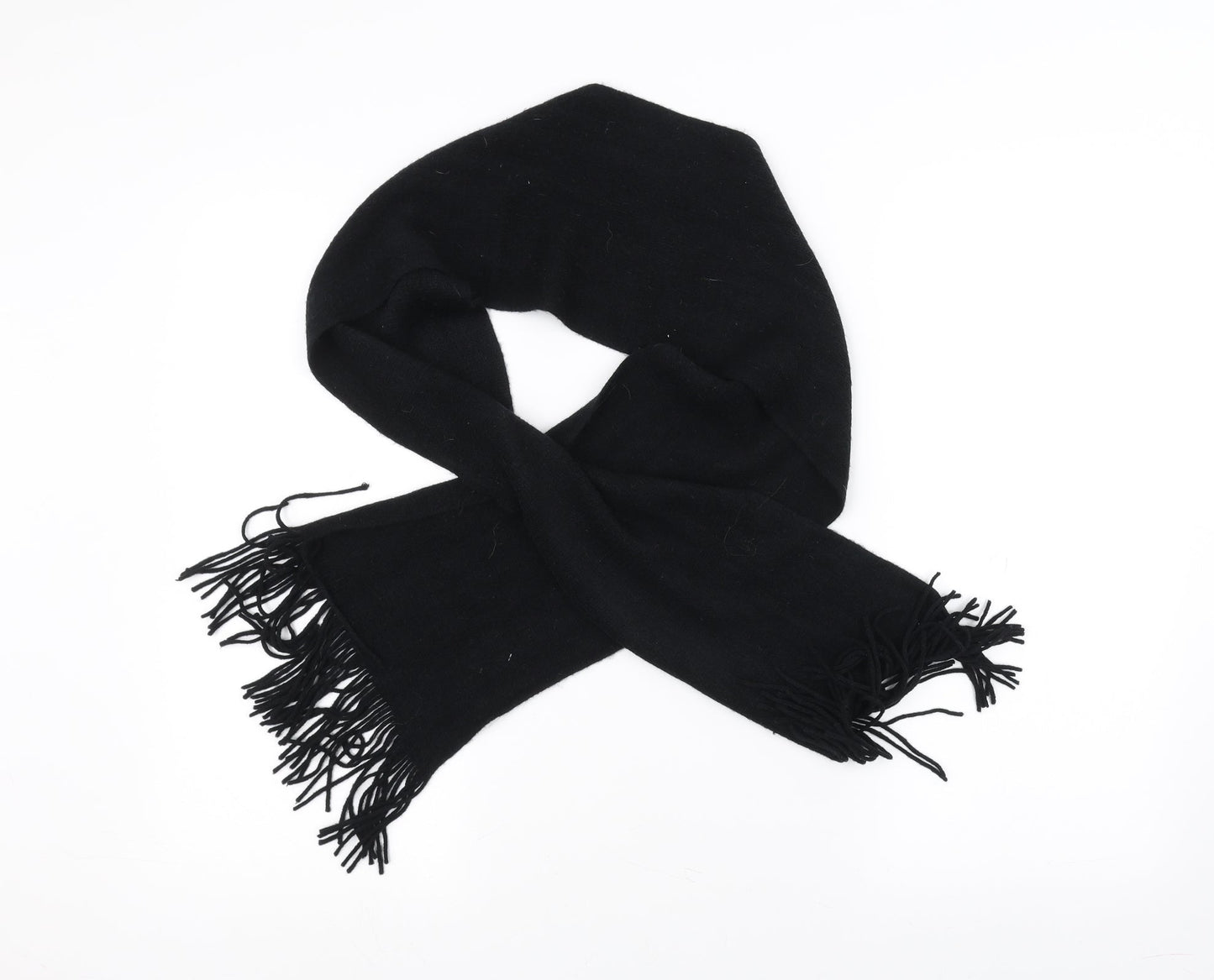 Preworn Womens Black Scarf