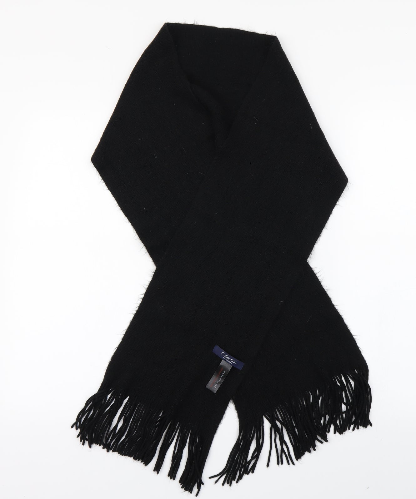 Debenhams Unisex Black Knit Scarf