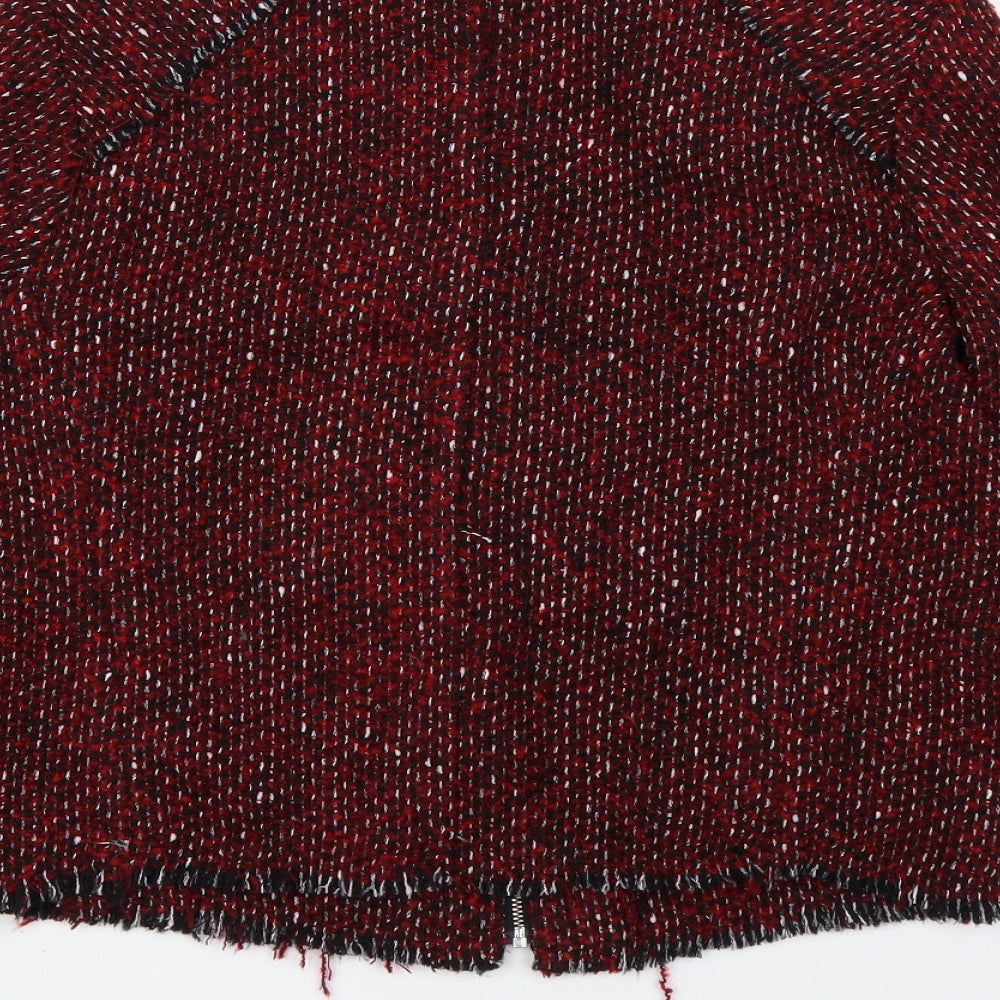 NEXT Womens Red Full Zip Sweatshirt Size 8
