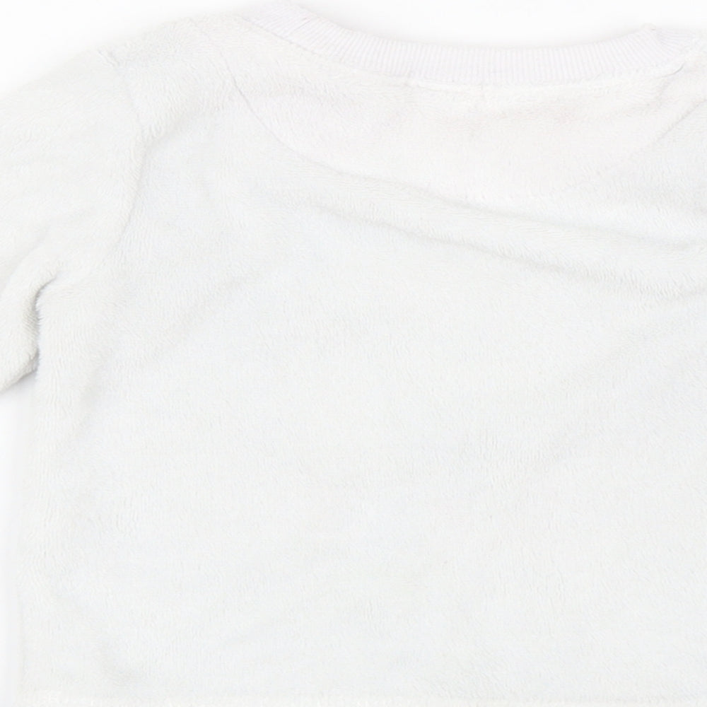 Crafted Baby White Pullover T-Shirt Size 18-24 Months - rainbow