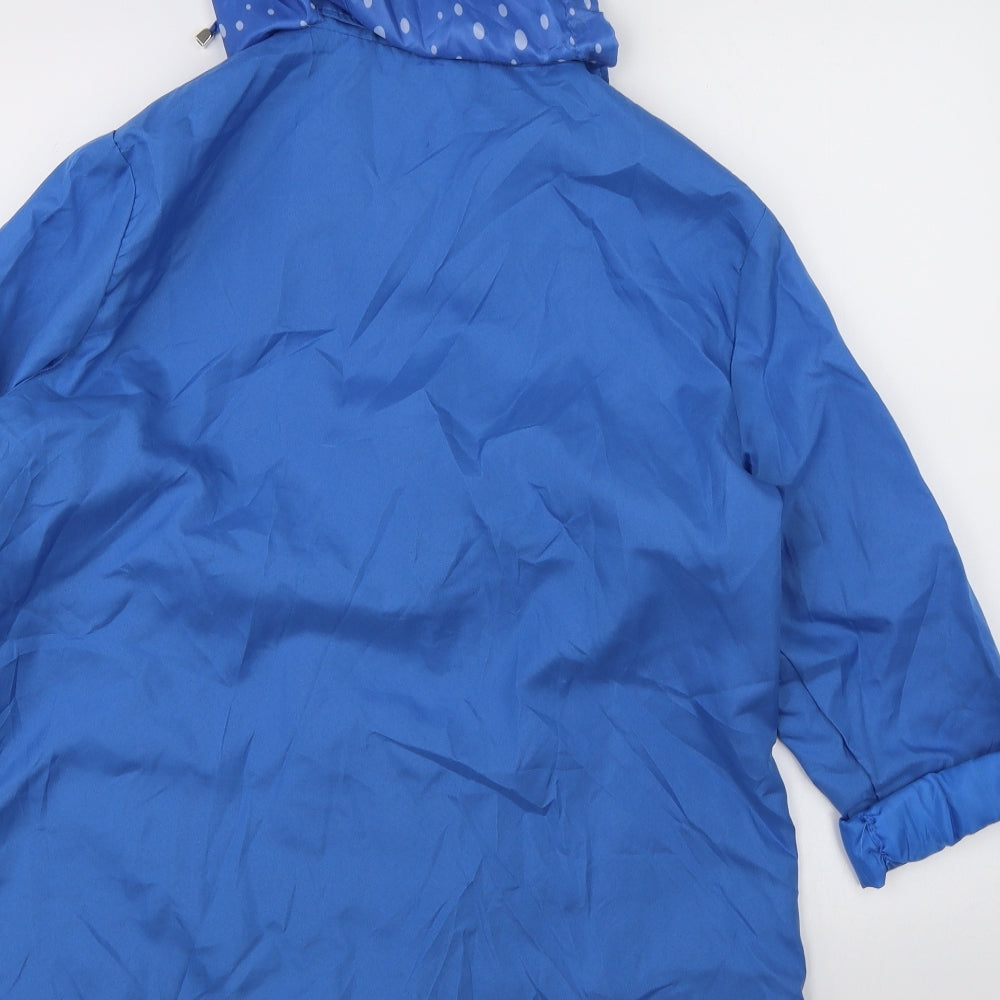 Preworn Womens Blue Rain Coat Jacket Size M