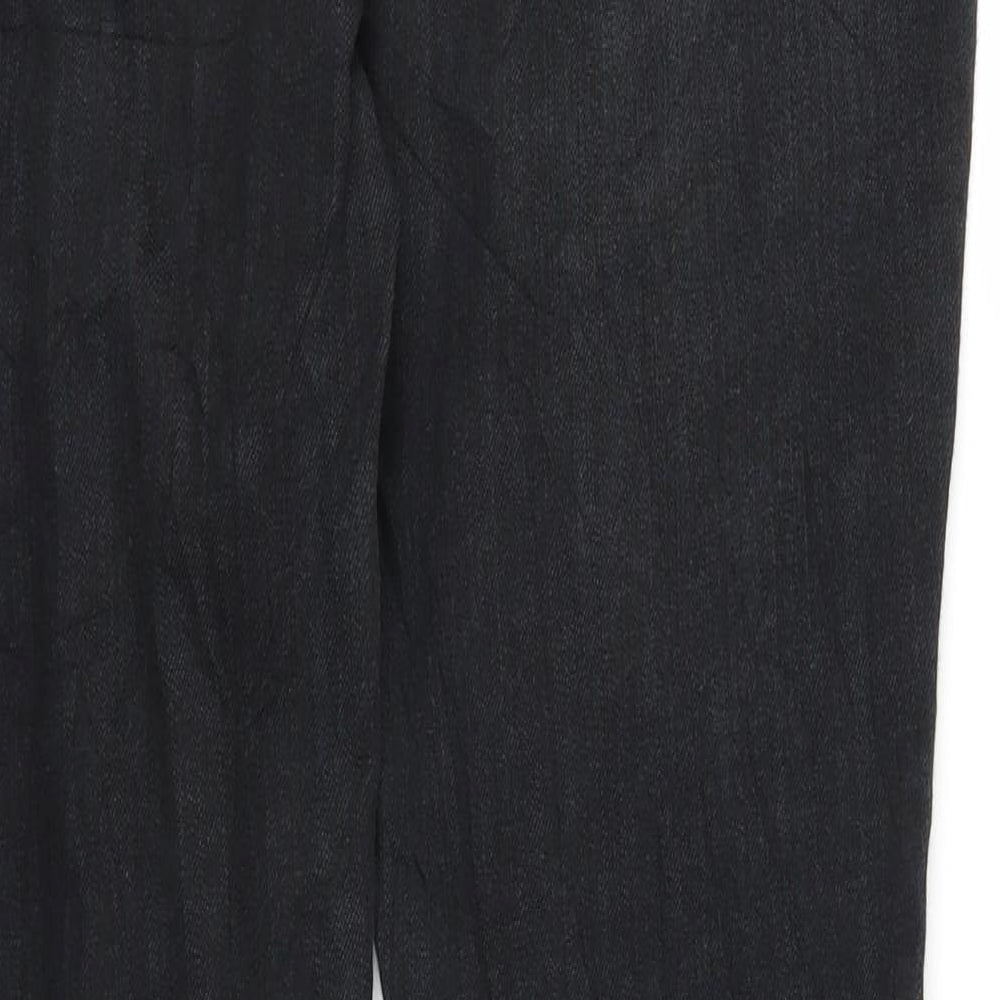 South Womens Black Denim Straight Jeans Size 12 L28 in