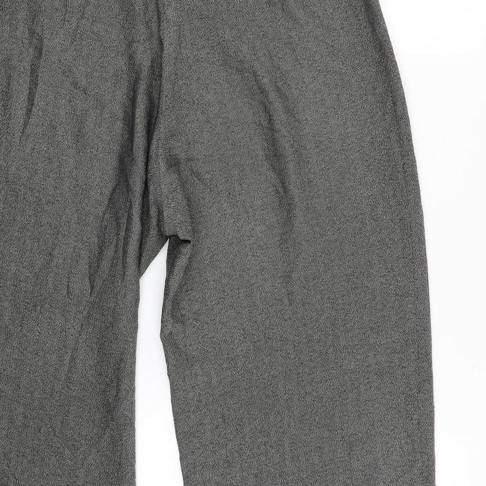 Marks and Spencer Womens Grey Trousers Size 14 L28 in