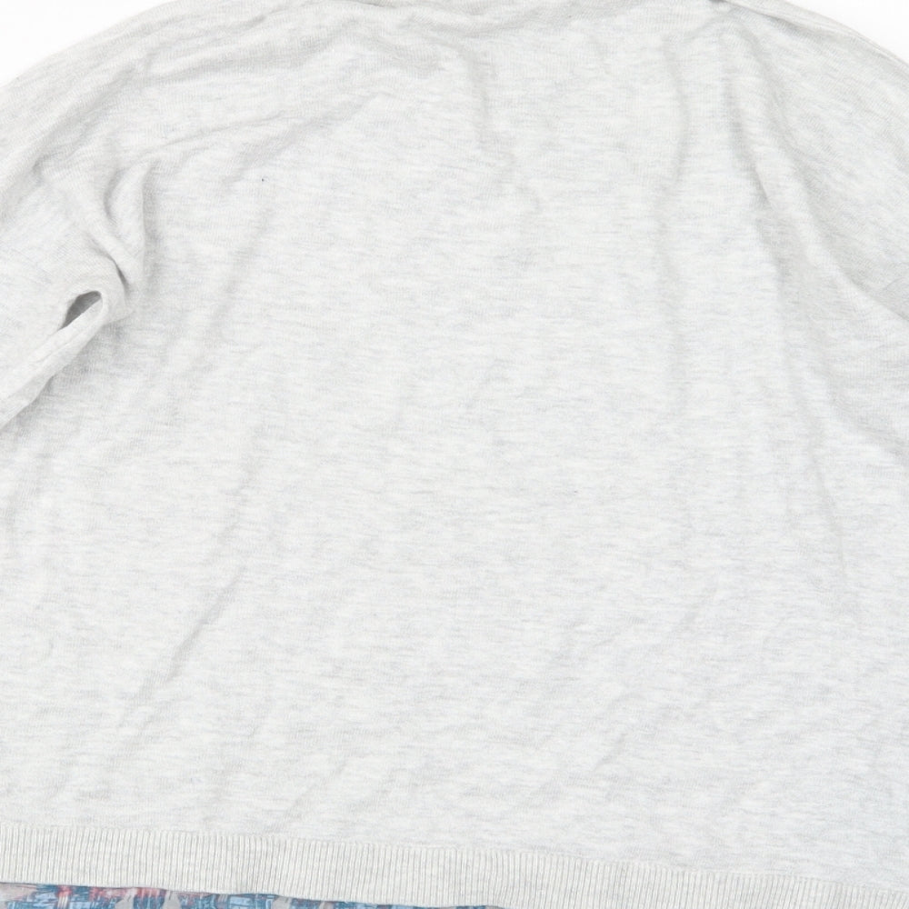 Warehouse Womens Grey Knit Pullover Jumper Size 10