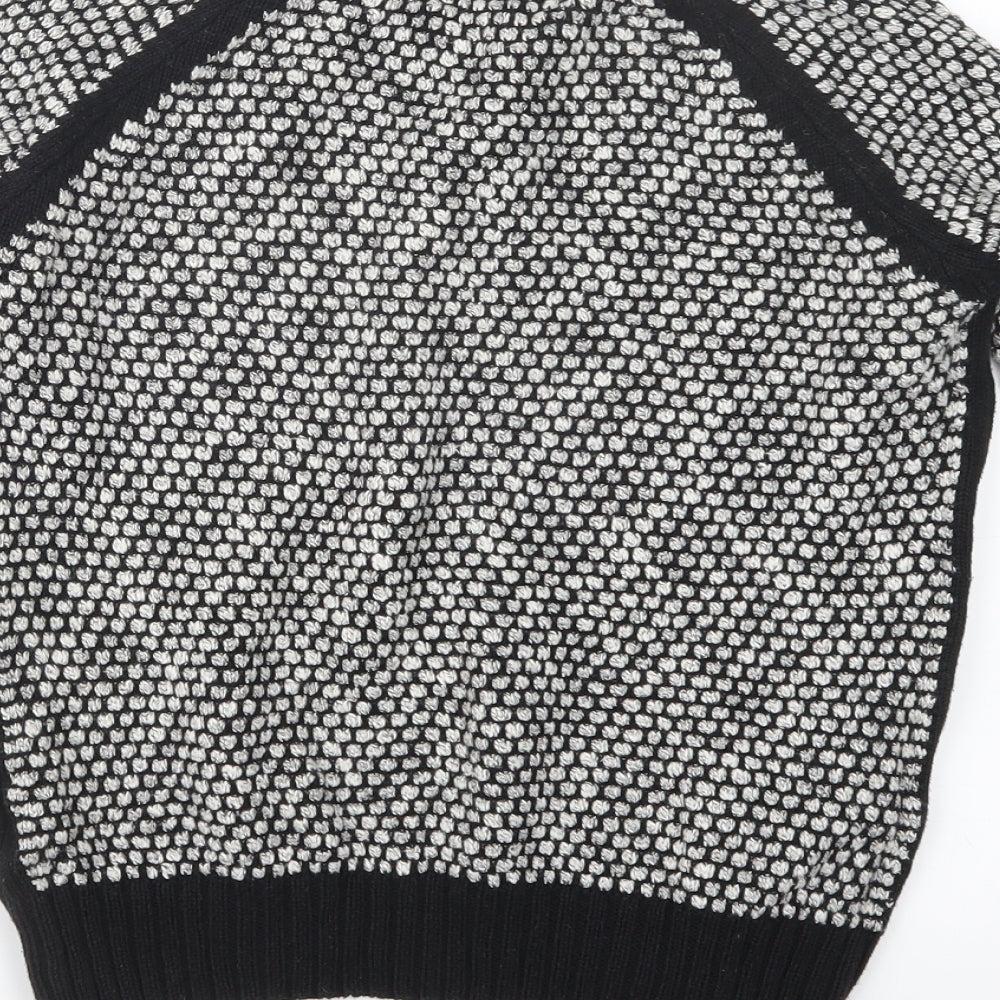 New Look Womens Black Knit Pullover Jumper Size 8