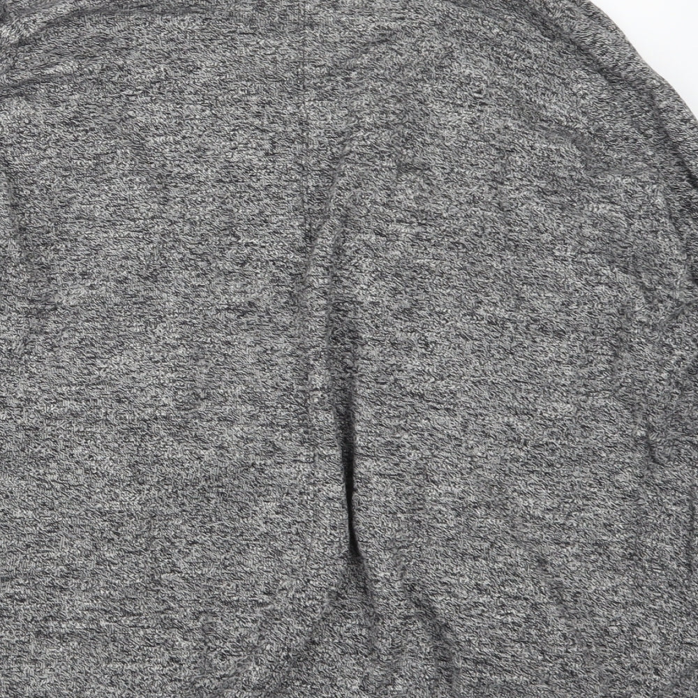 New Look Womens Grey Knit Cardigan Jumper Size 14