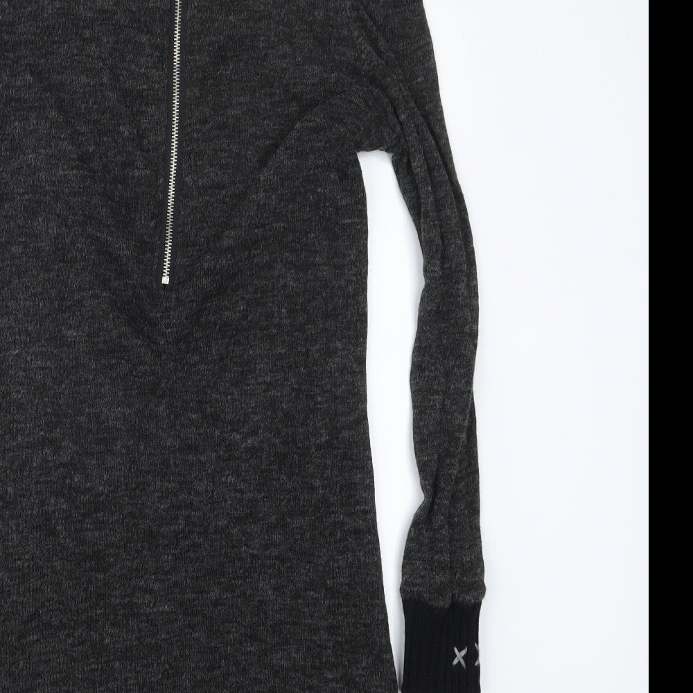 Vegas Womens Black Knit Pullover Jumper Size S
