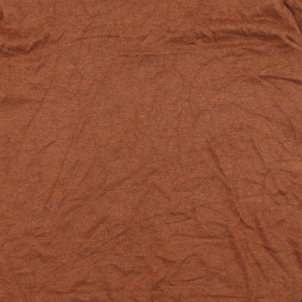 Marks & Spencer Womens Brown Knit Pullover Jumper Size 8