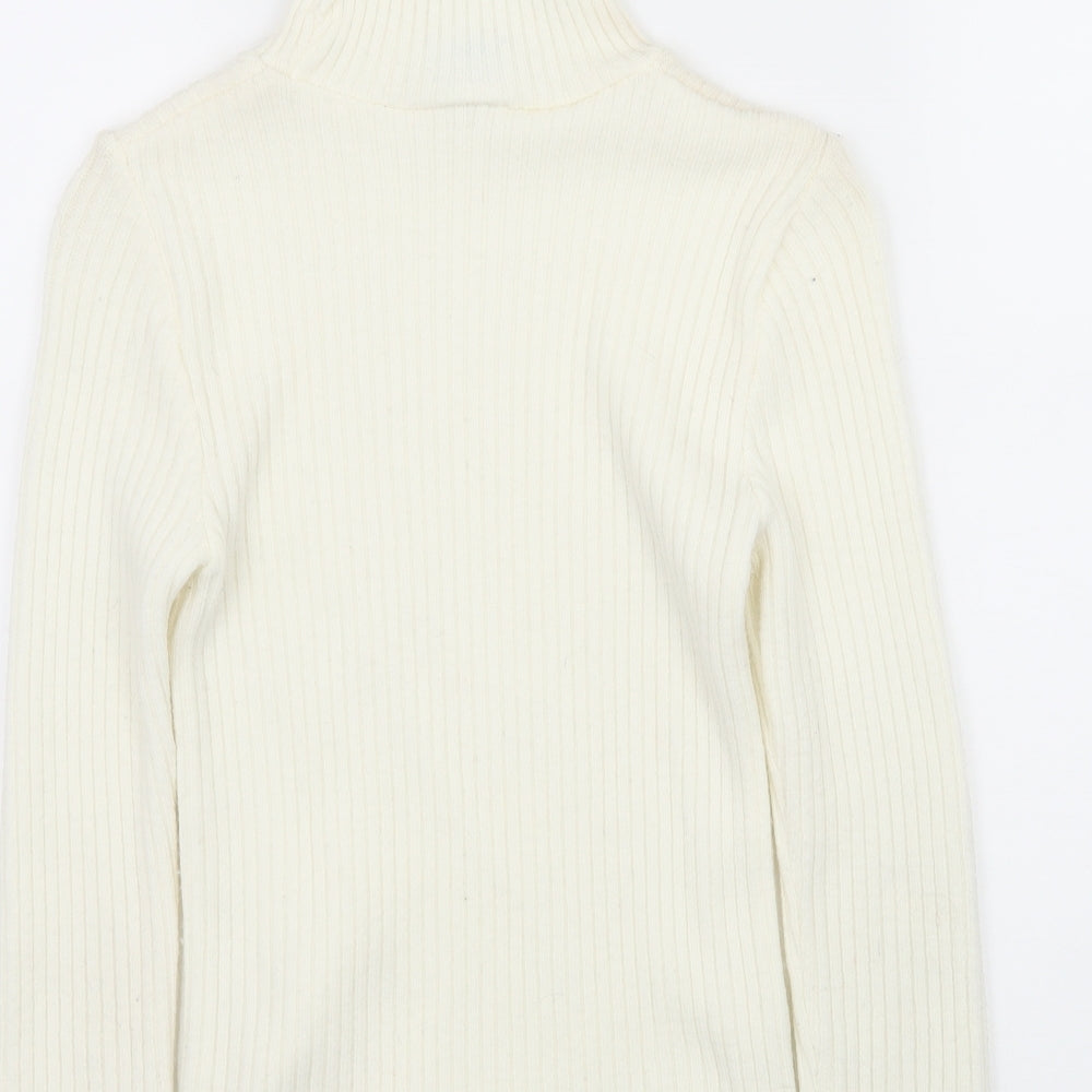 New Look Womens Ivory Knit Pullover Jumper Size 8