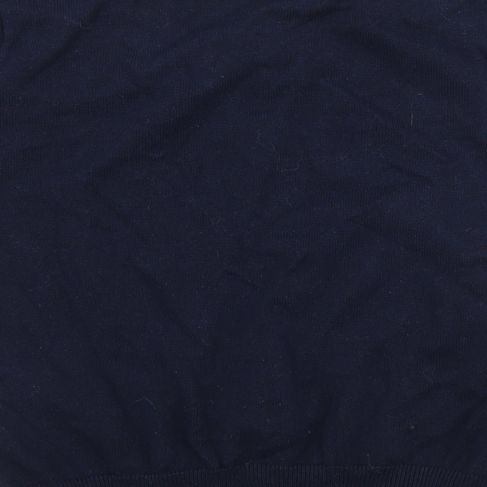 Munrospun Womens Blue Knit Pullover Jumper Size M