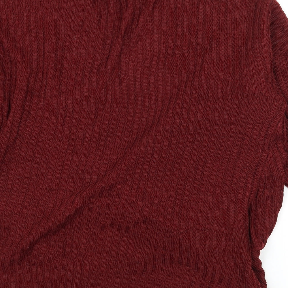 PEP & CO Womens Red Knit Pullover Jumper Size 14