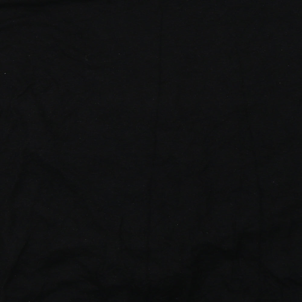Select Womens Black Knit Basic T-Shirt Size 16