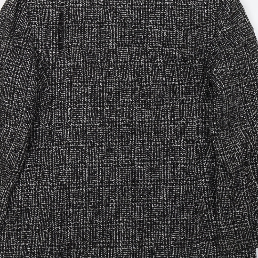 Klass Womens Black Check Jacket Size 12