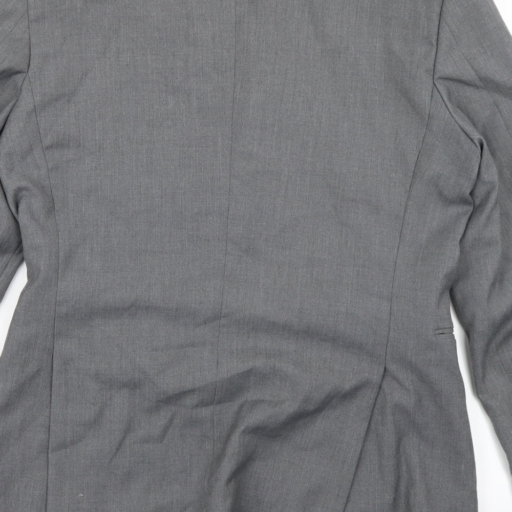 Topman Mens Grey Jacket Blazer Size 38