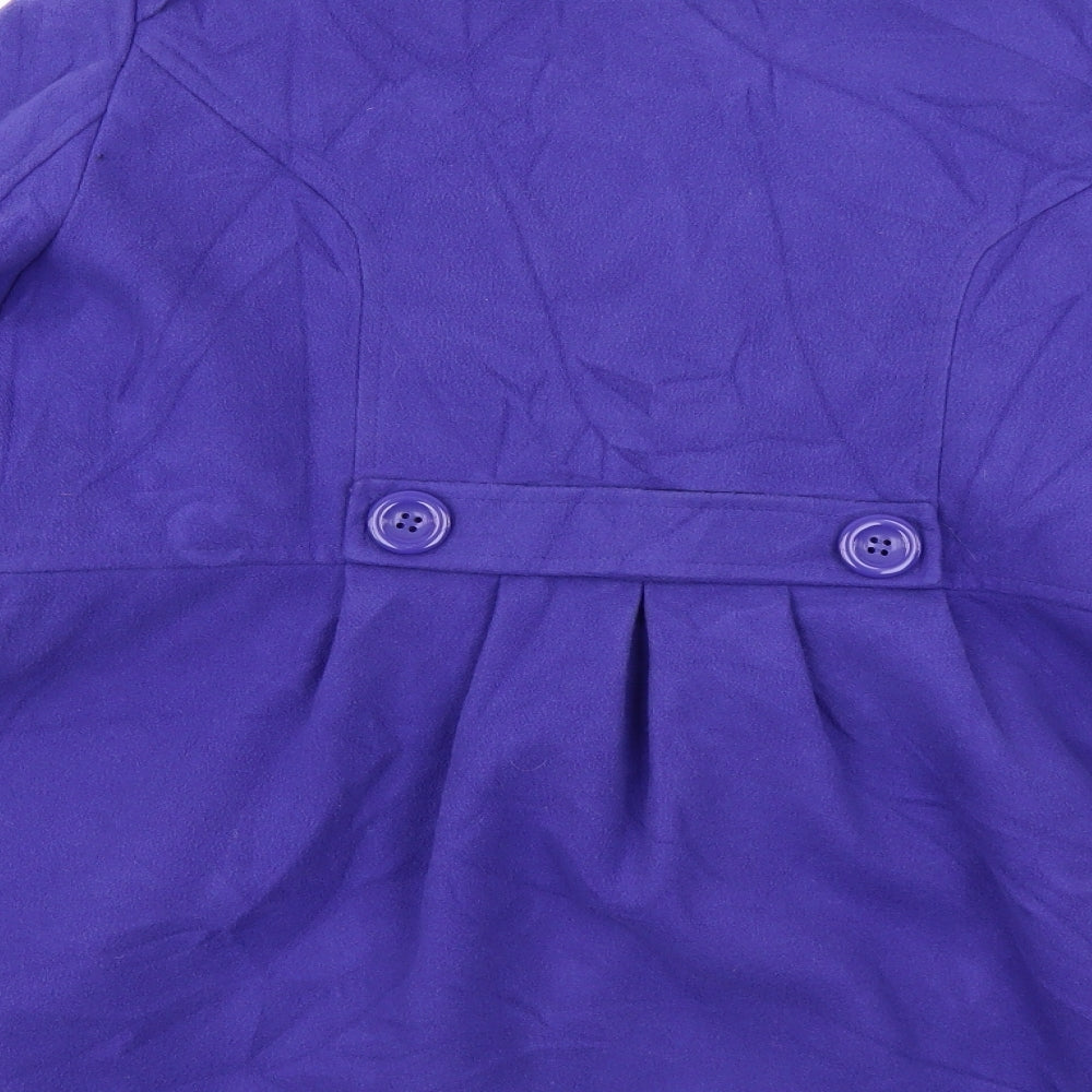 Marks & Spencer Womens Blue Overcoat Coat Size 16